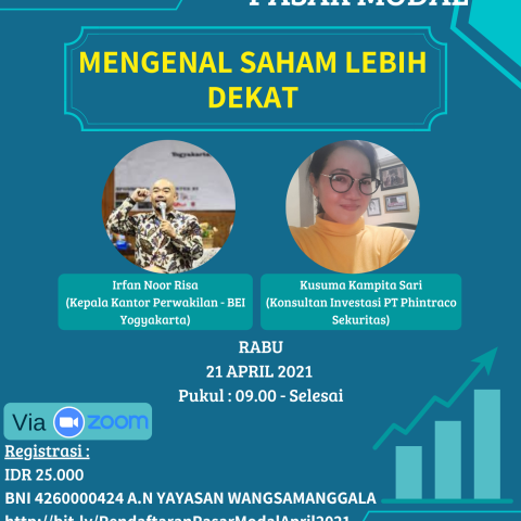 Webinar Pasar Modal : Mengenal Saham Lebih Dekat