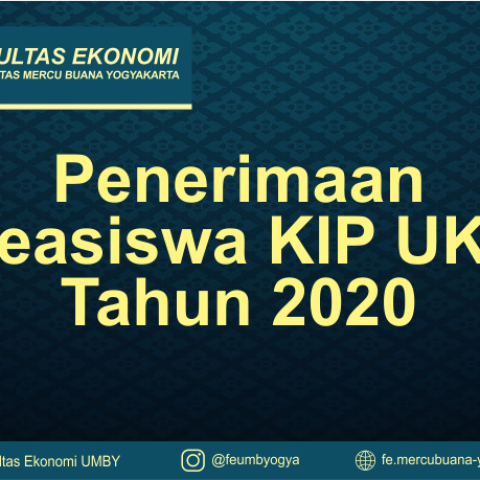 Penerimaan Beasiswa KIP UKT Tahun 2020