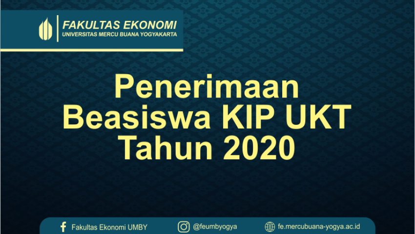 Penerimaan Beasiswa KIP UKT Tahun 2020