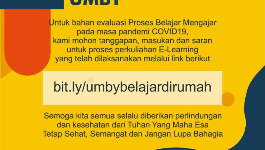 EVALUASI PBM FE-UMBY PADA MASA PANDEMI COVID-19