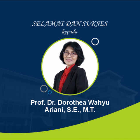 Selamat dan Sukses : Prof. Dr. Dorothea Wahyu Ariani, S.E., M.T.