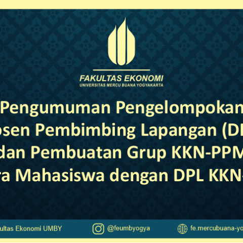 Pengumuman Pengelompokan Dosen Pembimbing Lapangan (DPL) dan Pembuatan Grup KKN-PPM antara Mahasiswa dengan DPL KKN-PPM