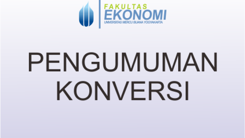 Pengumuman Konversi Mahasiswa