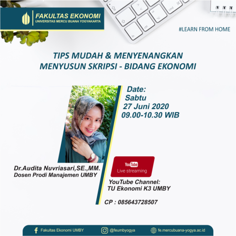 TIPS MUDAH & MENYENANGKAN MENYUSUN SKRIPSI - BIDANG EKONOMI