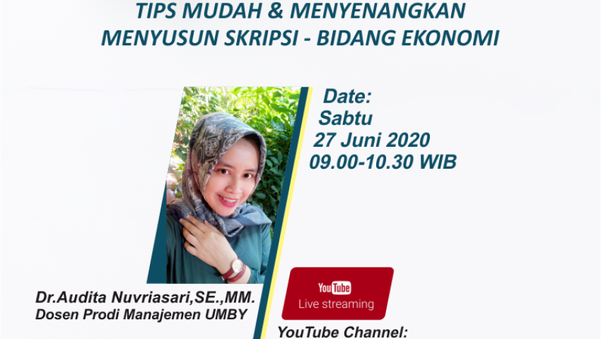 TIPS MUDAH & MENYENANGKAN MENYUSUN SKRIPSI - BIDANG EKONOMI