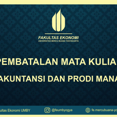 PEMBATALAN MATA KULIAH PRODI AKUNTANSI DAN PRODI MANAJEMEN