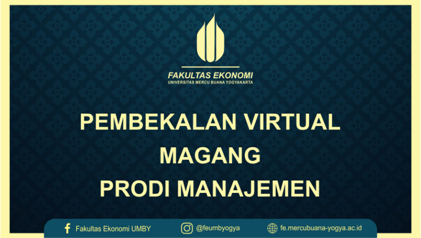 PEMBEKALAN VIRTUAL MAGANG PRODI MANAJEMEN