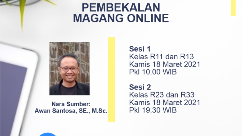 Pembekalan Magang Online Prodi Manajemen