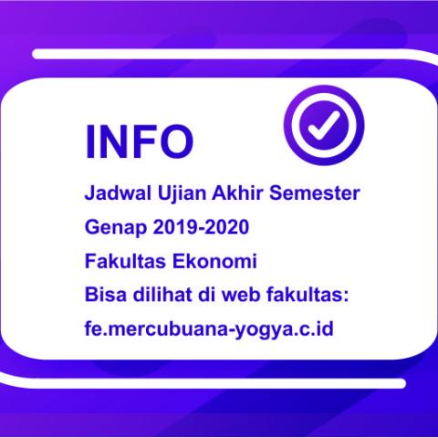 Jadwal UAS Genap 2019-2020