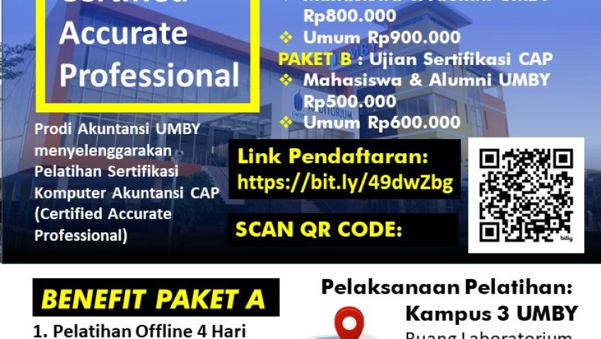 PELATIHAN DAN SERTIFIKASI - CERTIFIED ACCURATE PROFESSIONAL